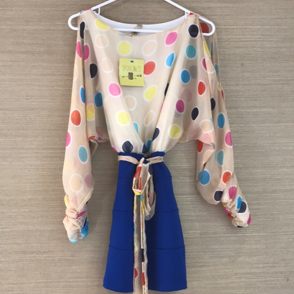 Adorable polka dot Long sleeve dress